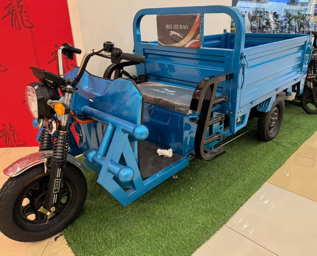 CHENXN Electric Cargo E Rickshaw Loader 1.6m 60V 20A Blue