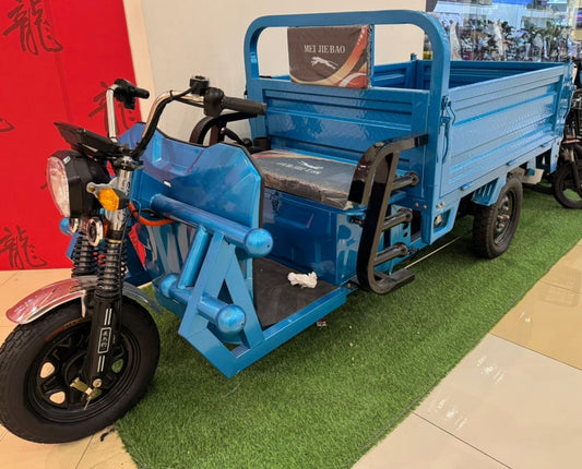 CHENXN Electric Cargo E Rickshaw Loader 1.6m 60V 20A Blue
